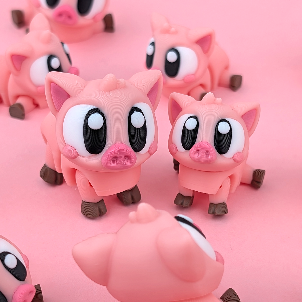 Flexi Pigs – Articulated 3D‑Printed Farm Friend