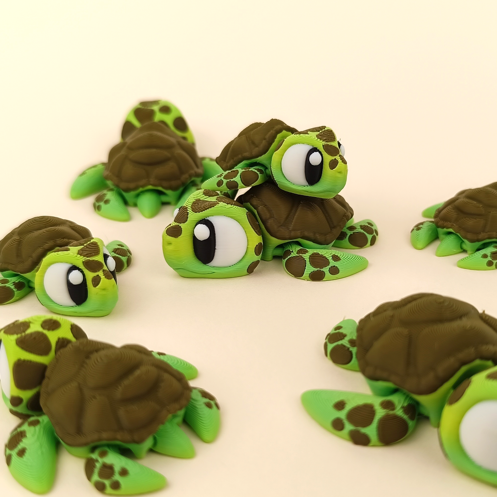Flexi Turtle – Articulated 3D‑Printed Animal Friend