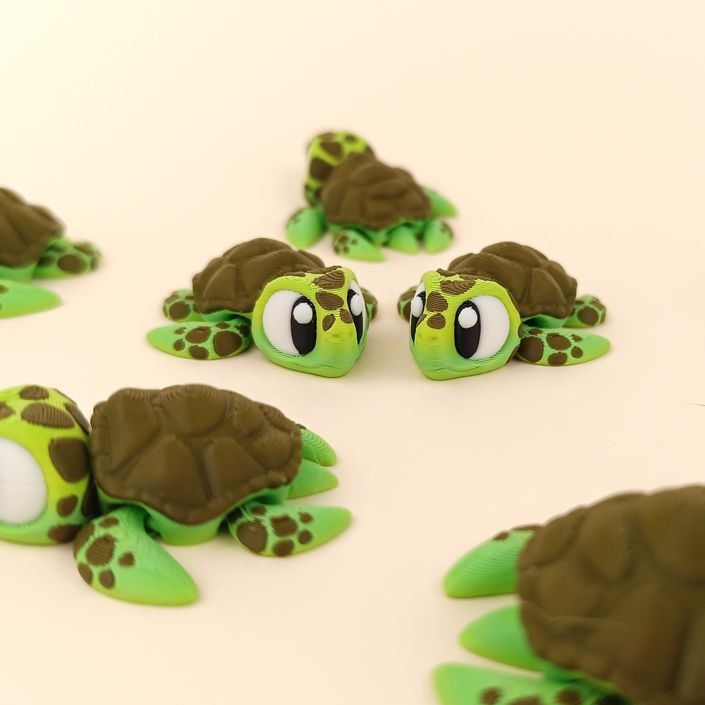 Flexi Turtle – Articulated 3D‑Printed Animal Friend