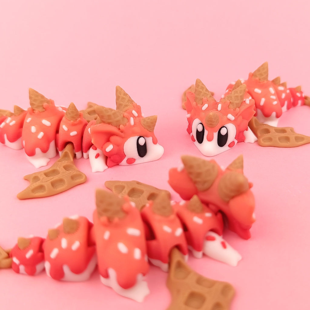 Flexi Sugar Rush Dragon - Articulated 3D‑Printed Dragon Friend