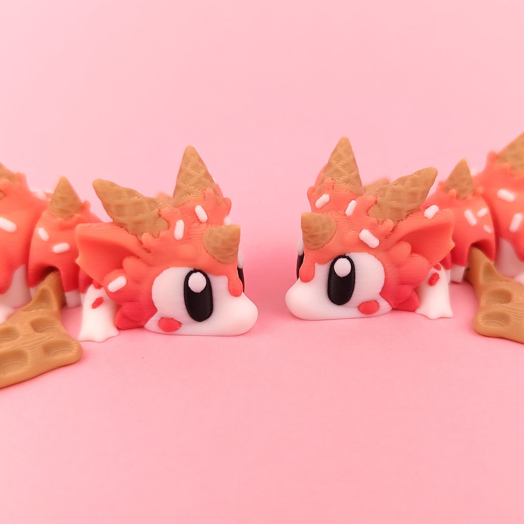 Flexi Sugar Rush Dragon - Articulated 3D‑Printed Dragon Friend