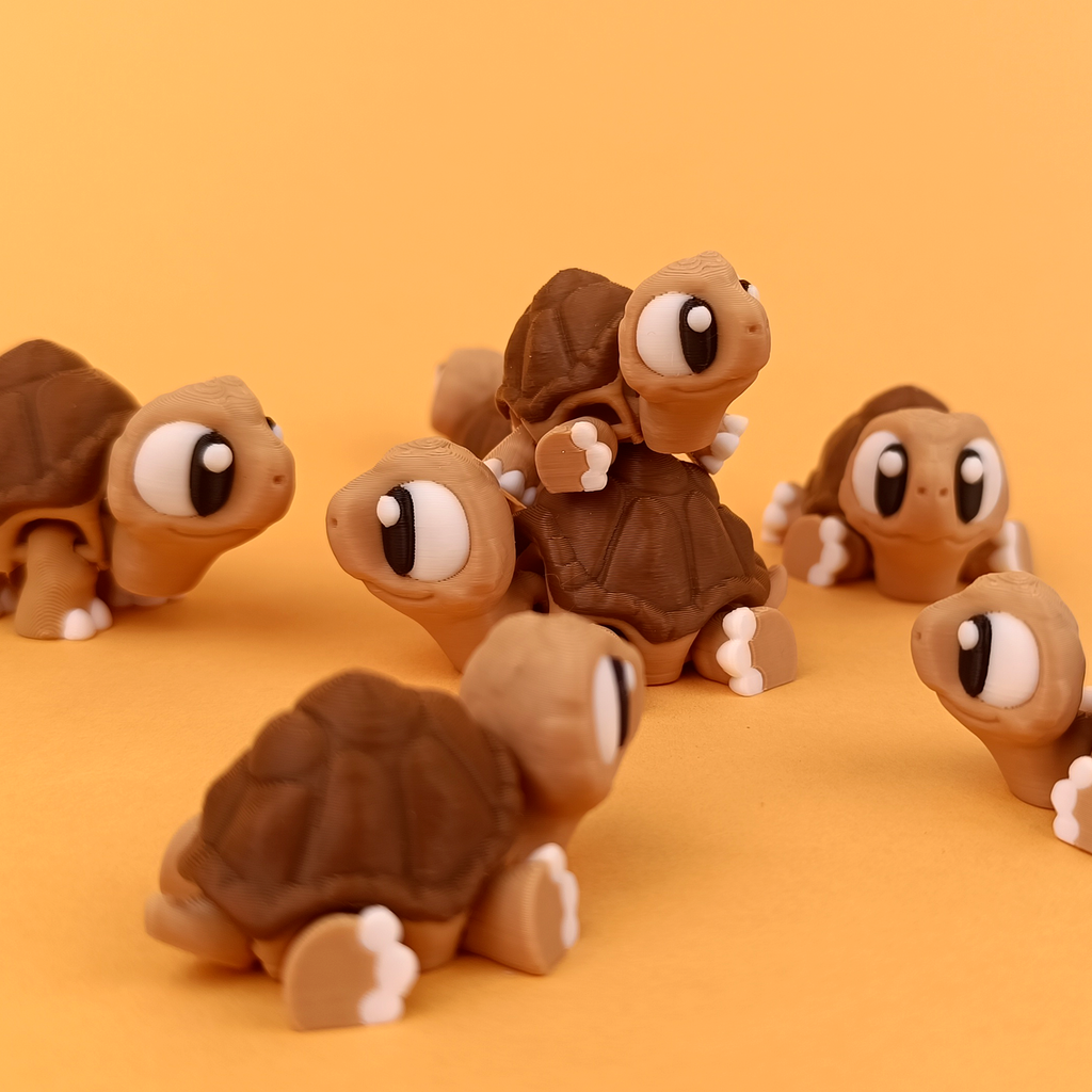 Flexi Tortoise – Articulated 3D‑Printed Animal Friend