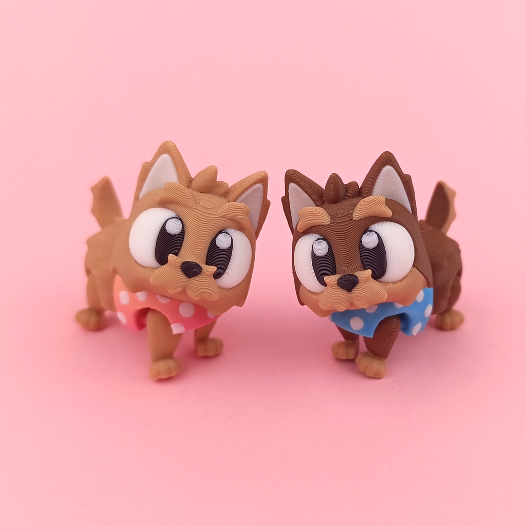 Flexi Yorkshire Terrier – Articulated 3D‑Printed Animal Friend