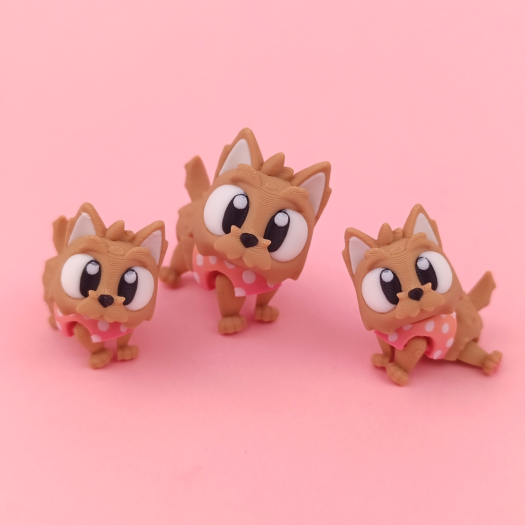 Flexi Yorkshire Terrier – Articulated 3D‑Printed Animal Friend
