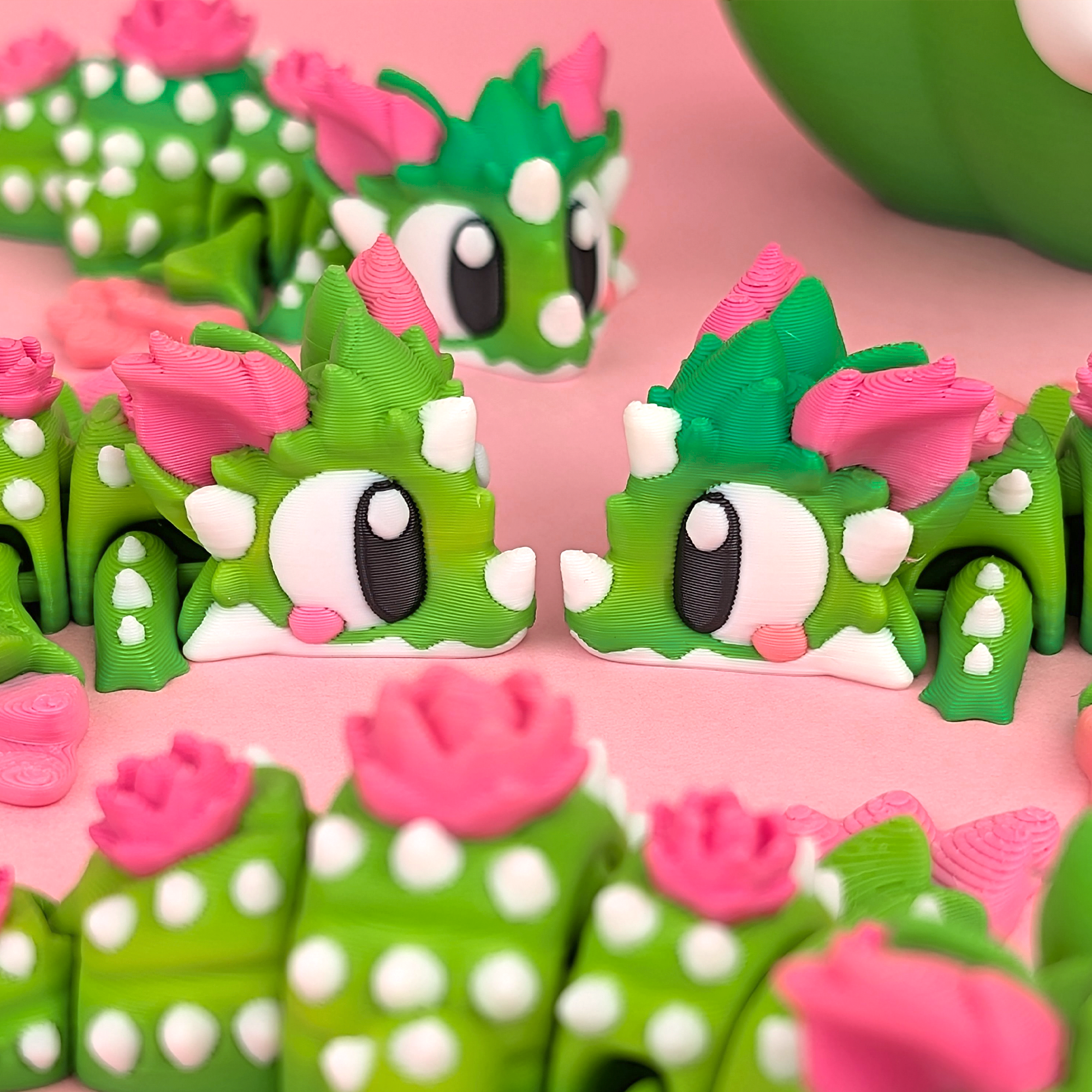 Flexi Cactus Dragon - Articulated 3D‑Printed Dragon Friend