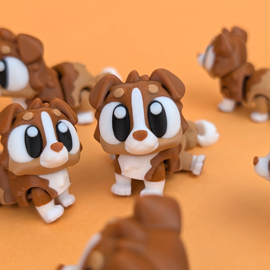 Flexi Australian Shepherd – Articulated 3D‑Printed Animal Friend