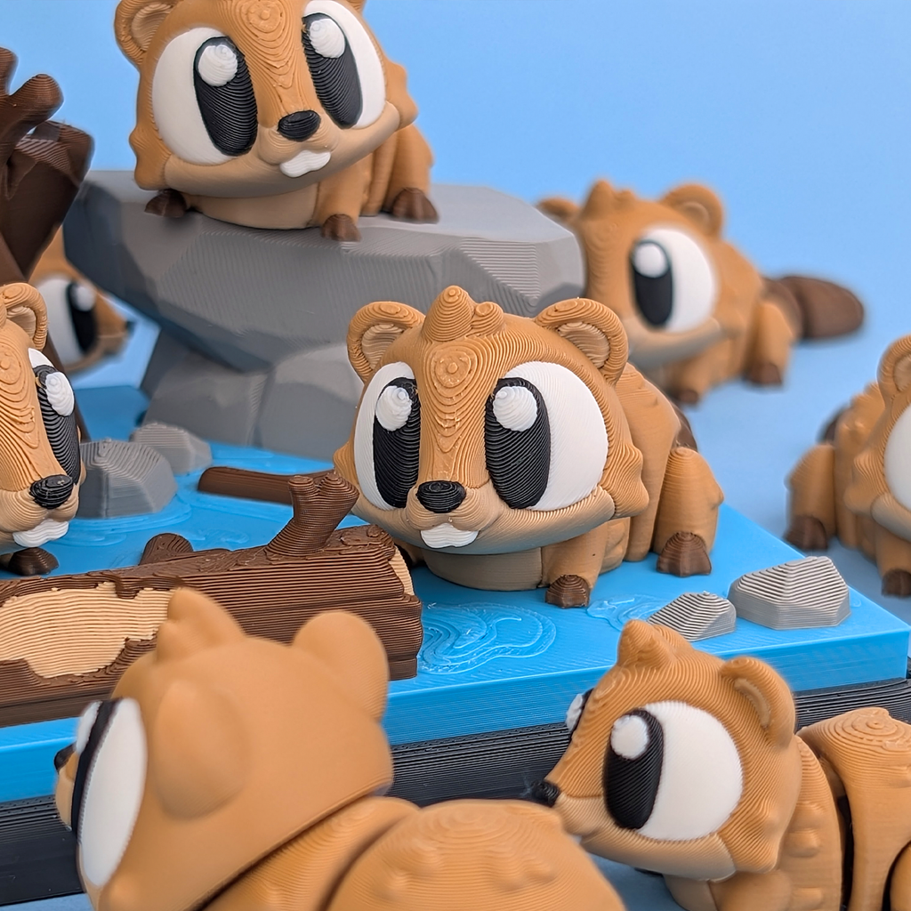 Beaver Den Display Set – A Home for Your Desk Companions