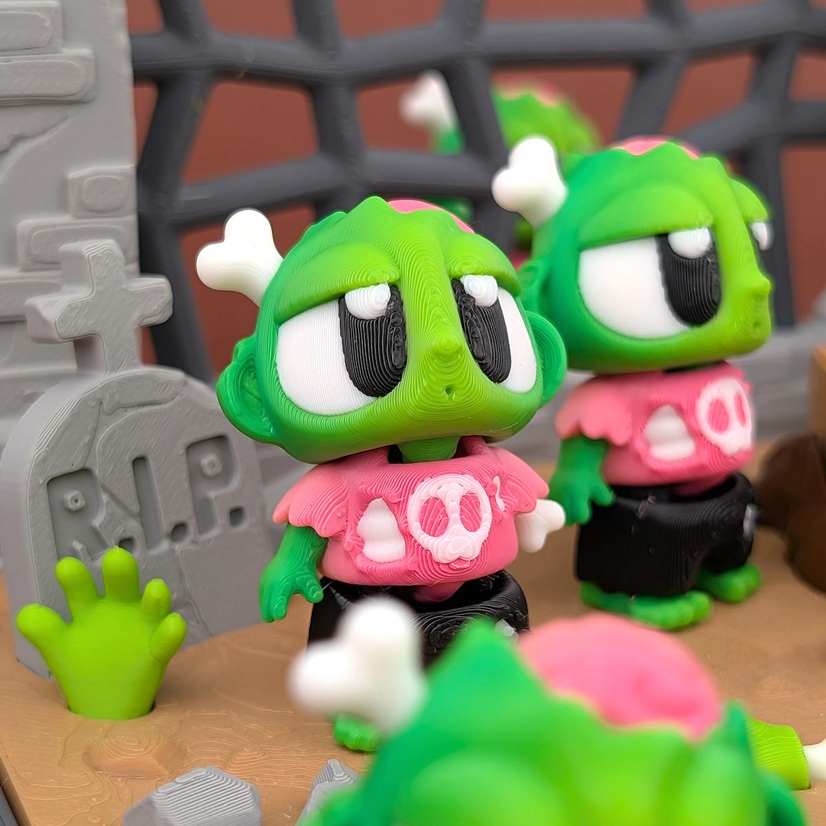 Graveyard Display Set – A Home for Your Spooky Companions