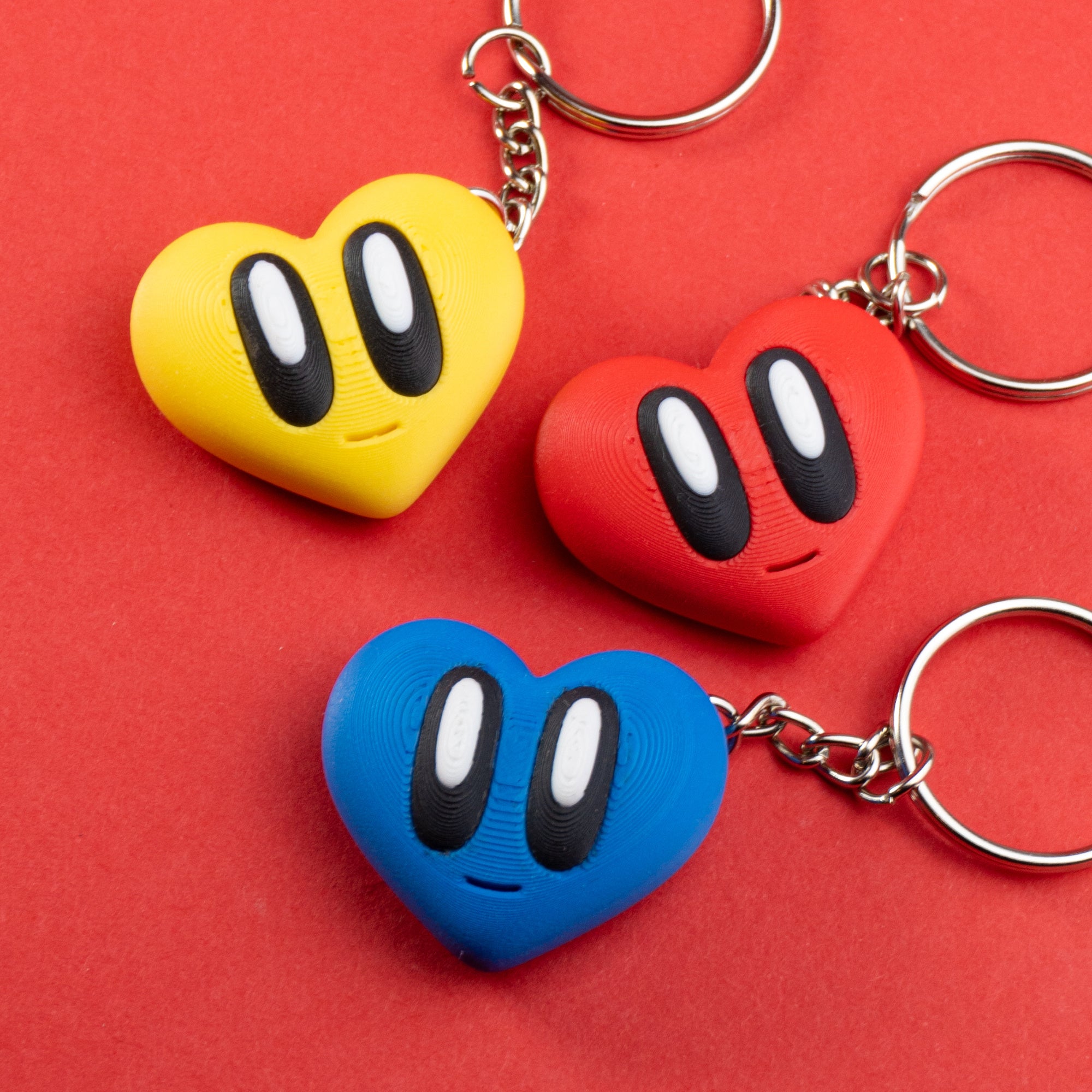 Blob Lab Love Keyring – Collectible 3D Printed Key Ring