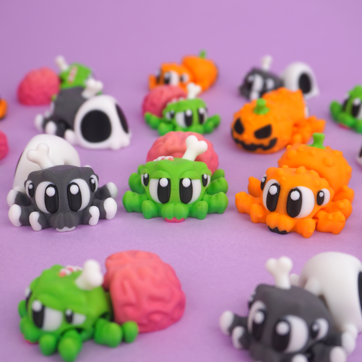 Flexi Halloweem Spiders – Articulated 3D‑Printed Creppy Crawly Friend
