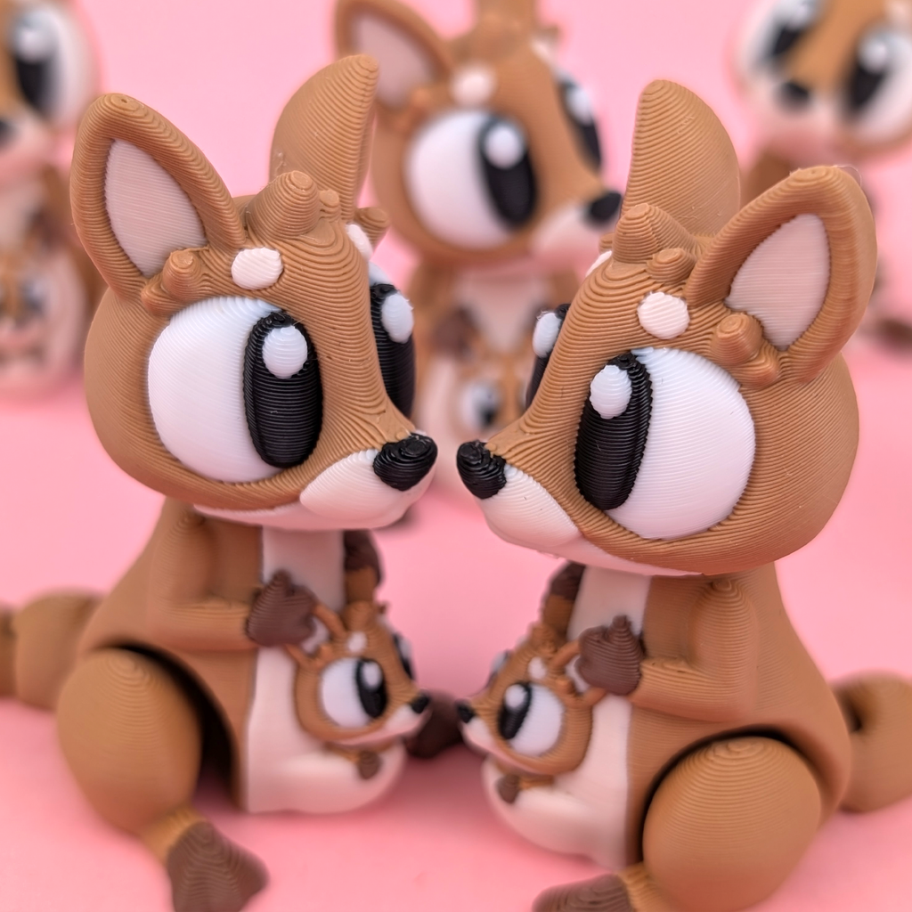 Flexi Kangaroo – Articulated 3D‑Printed Animal Friend