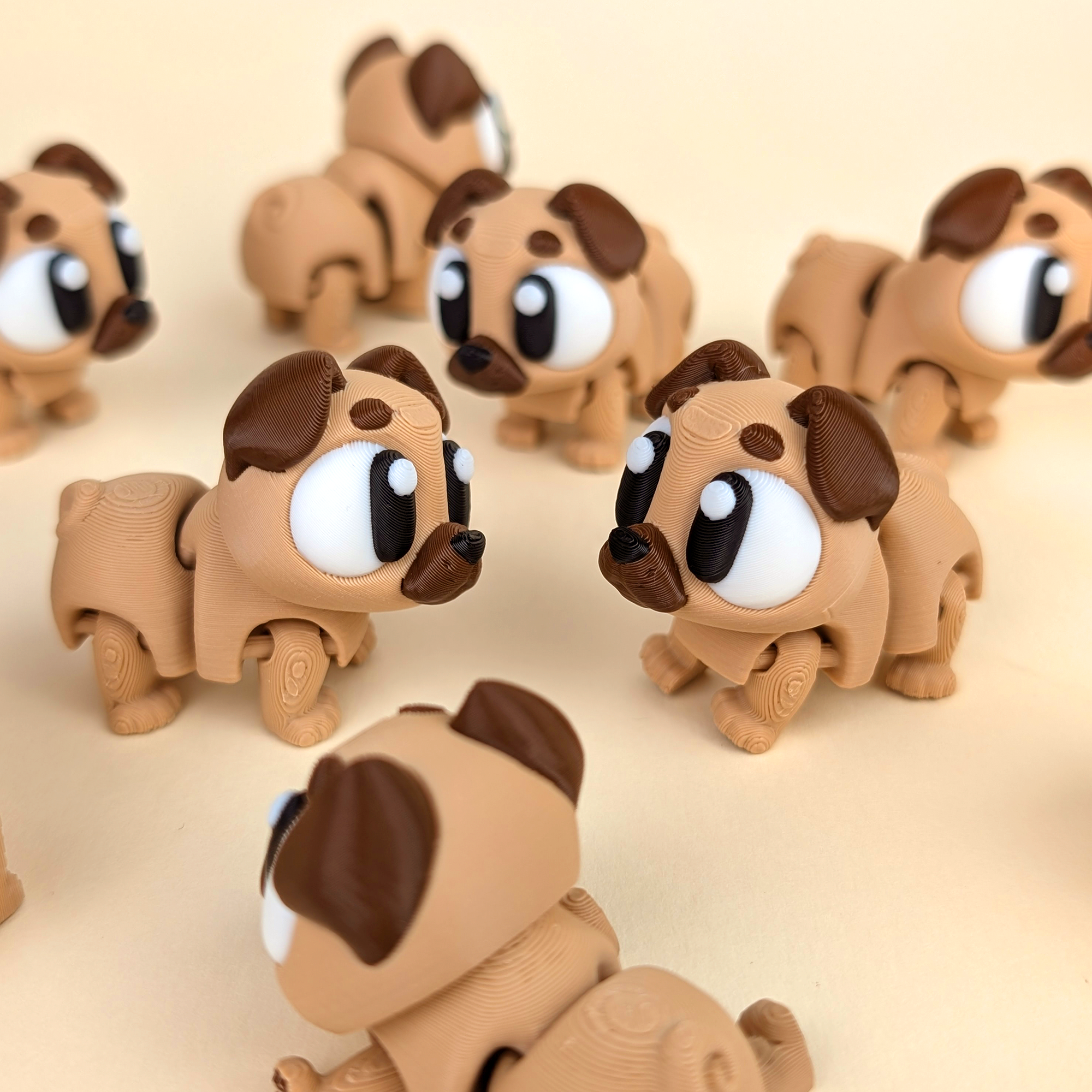 Flexi Pug – Articulated 3D‑Printed Animal Friend