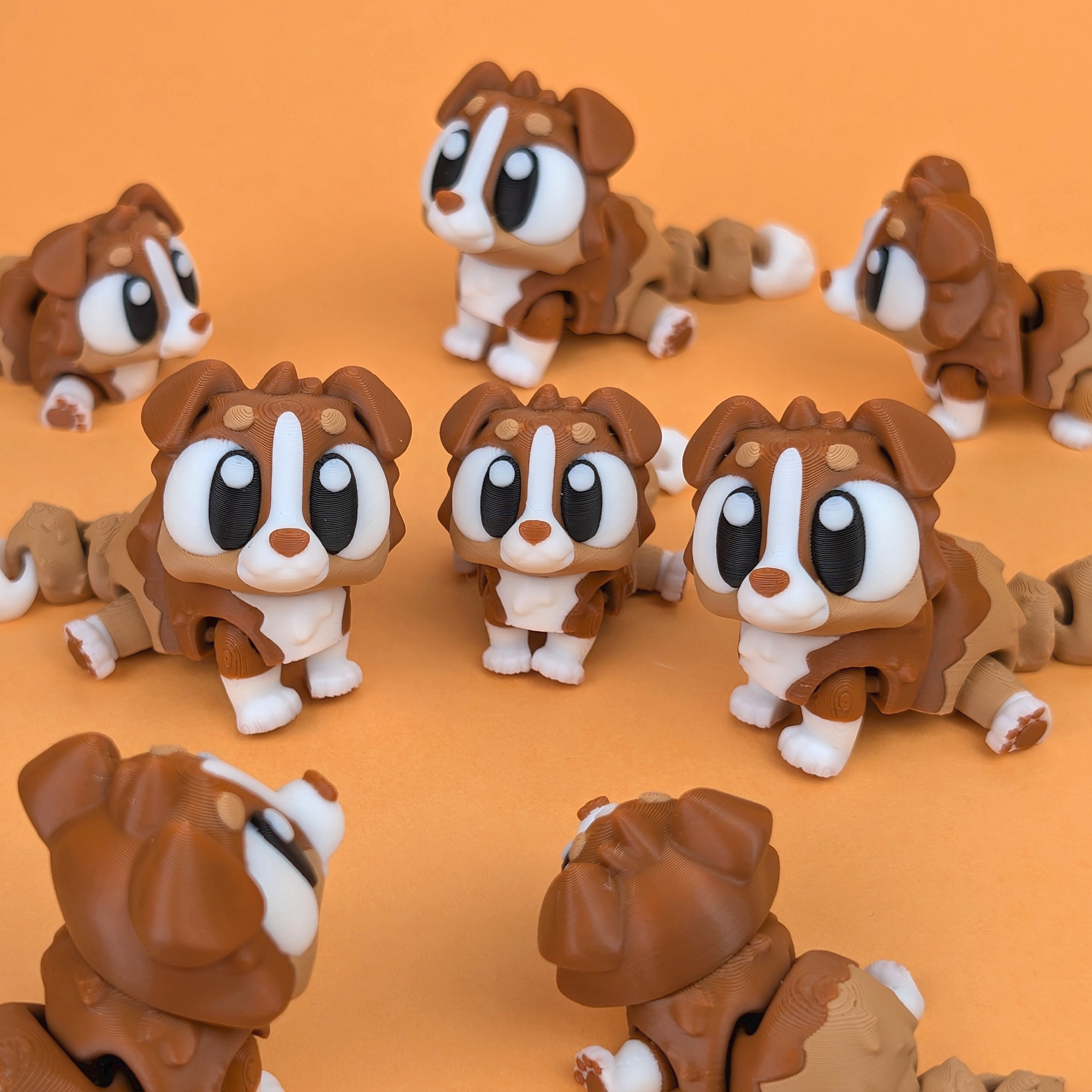 Flexi Australian Shepherd – Articulated 3D‑Printed Animal Friend