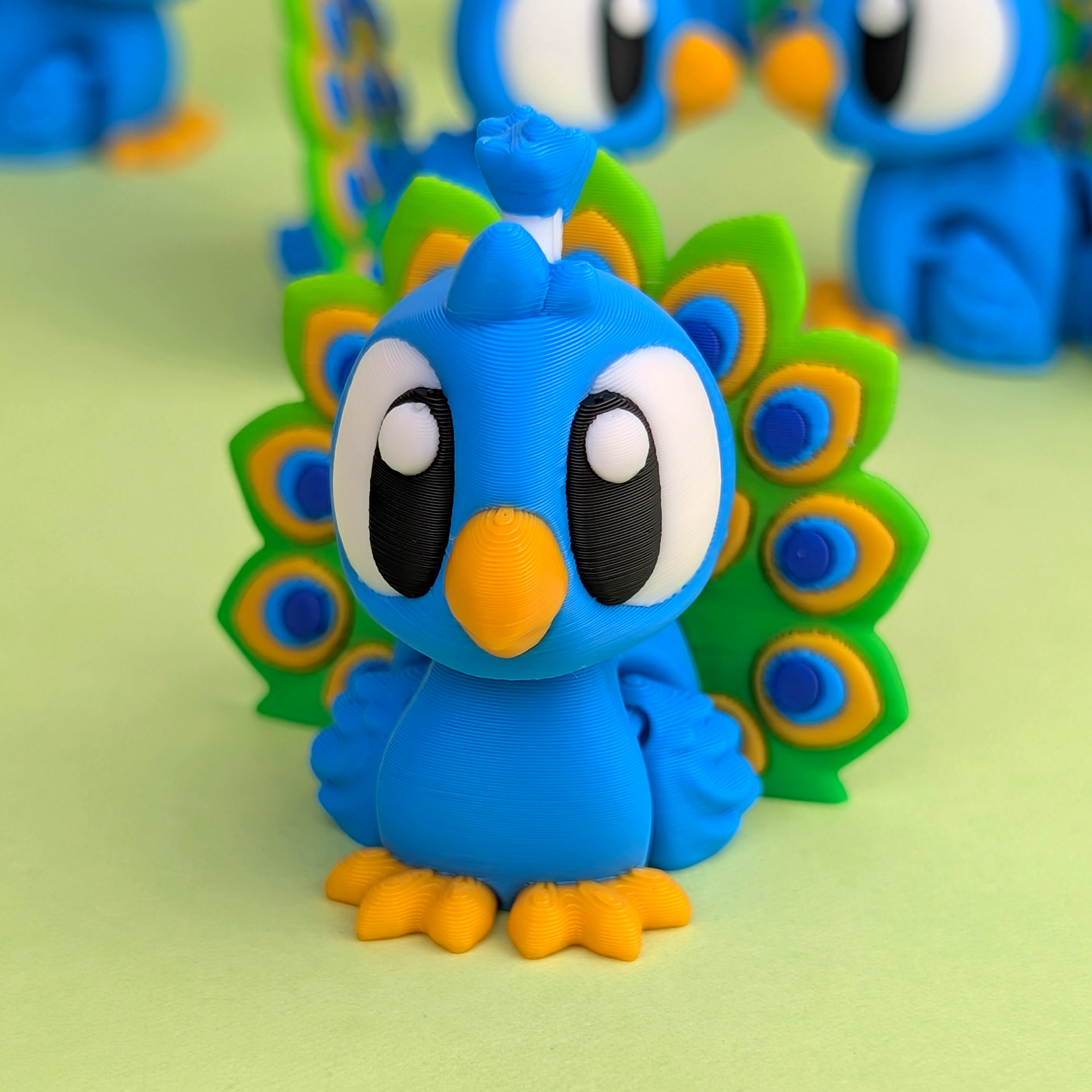 Flexi Peacock – Articulated 3D‑Printed Animal Friend