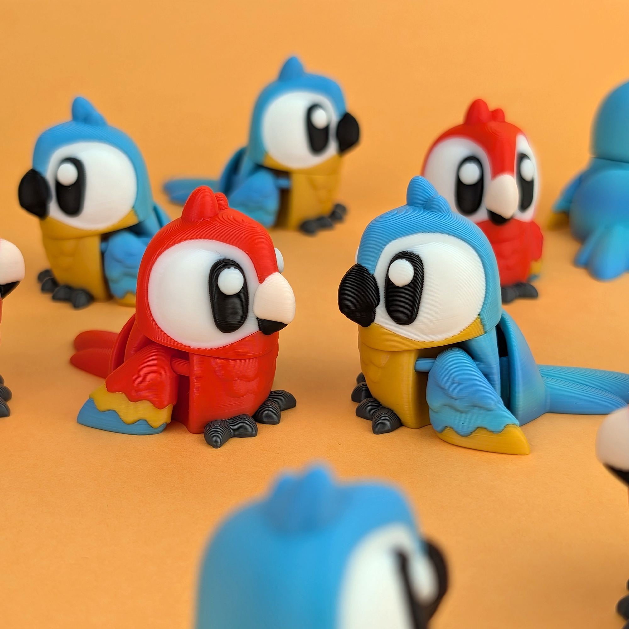 Flexi Macaw – Articulated 3D‑Printed Animal Friend