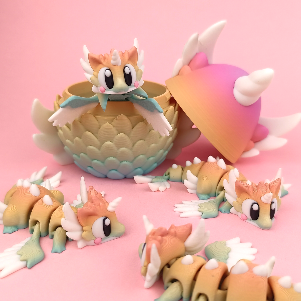 Flexi Celestial Dragon - Articulated 3D‑Printed Dragon Friend