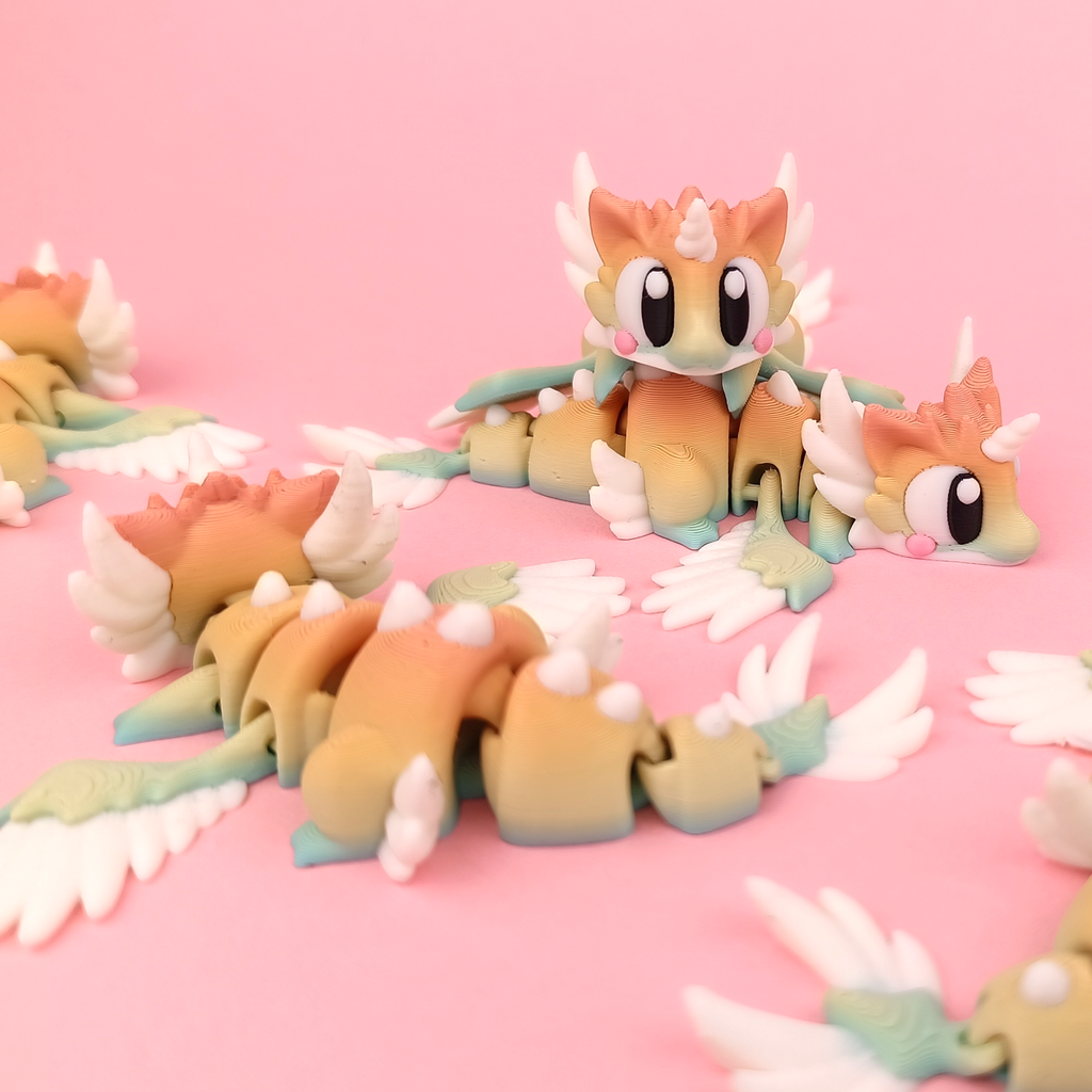 Flexi Celestial Dragon - Articulated 3D‑Printed Dragon Friend