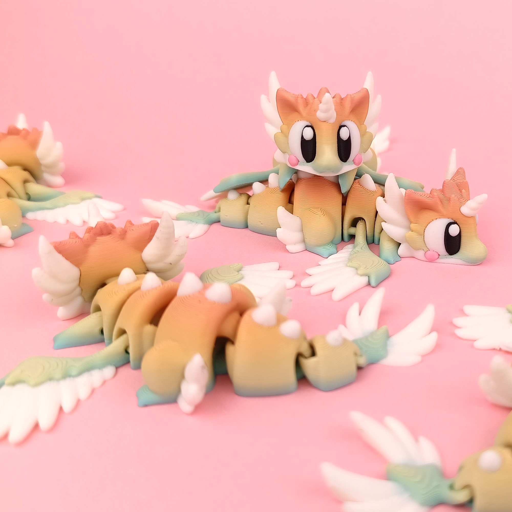 Flexi Celestial Dragon - Articulated 3D‑Printed Dragon Friend