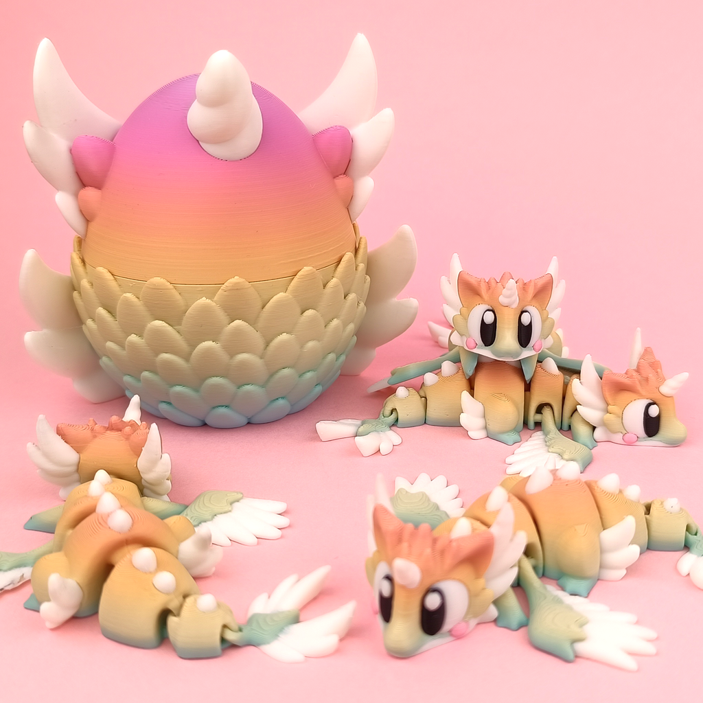 Flexi Celestial Dragon - Articulated 3D‑Printed Dragon Friend
