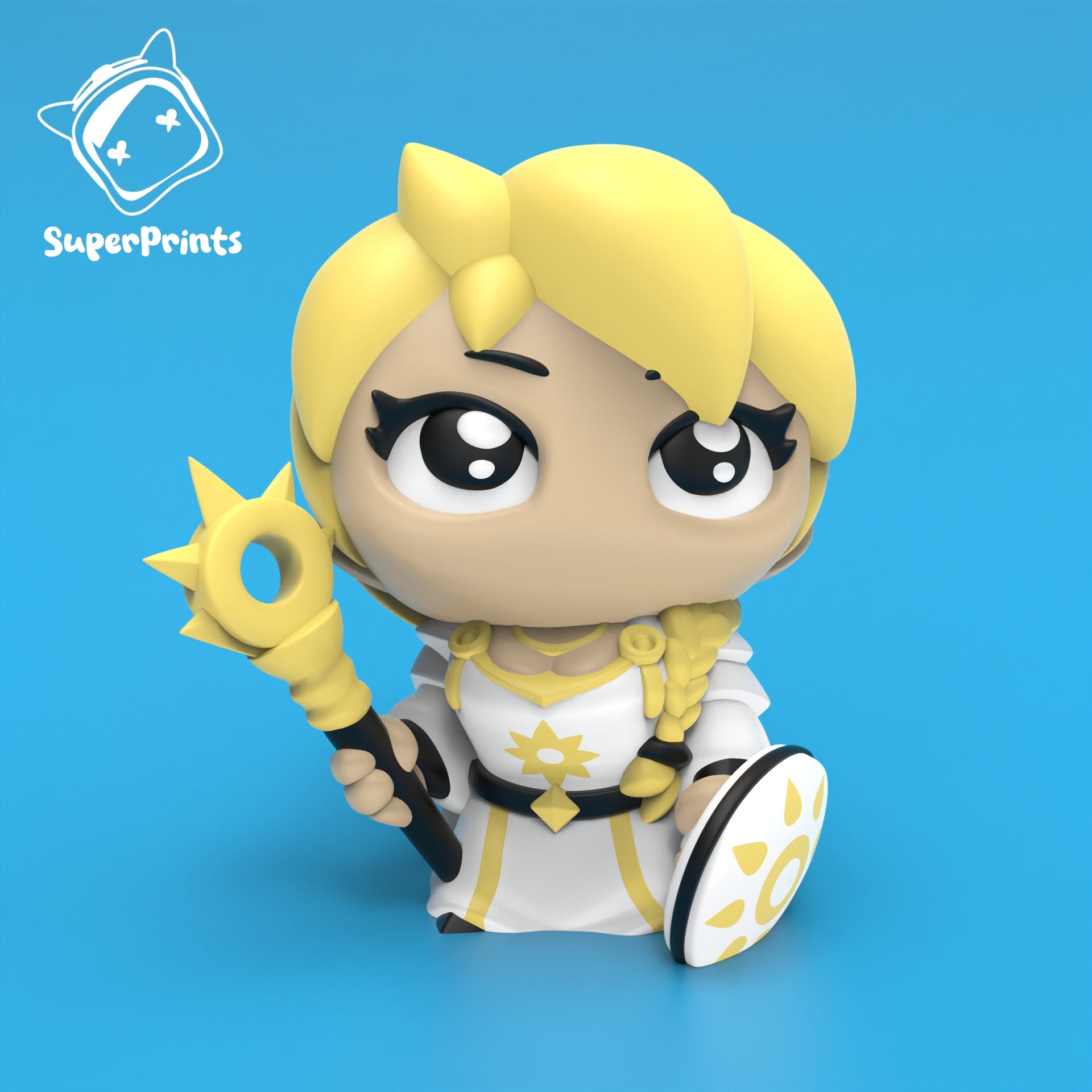 Human Cleric – Collectible 3D Printed Dungeon & Dragons Inspired Characters