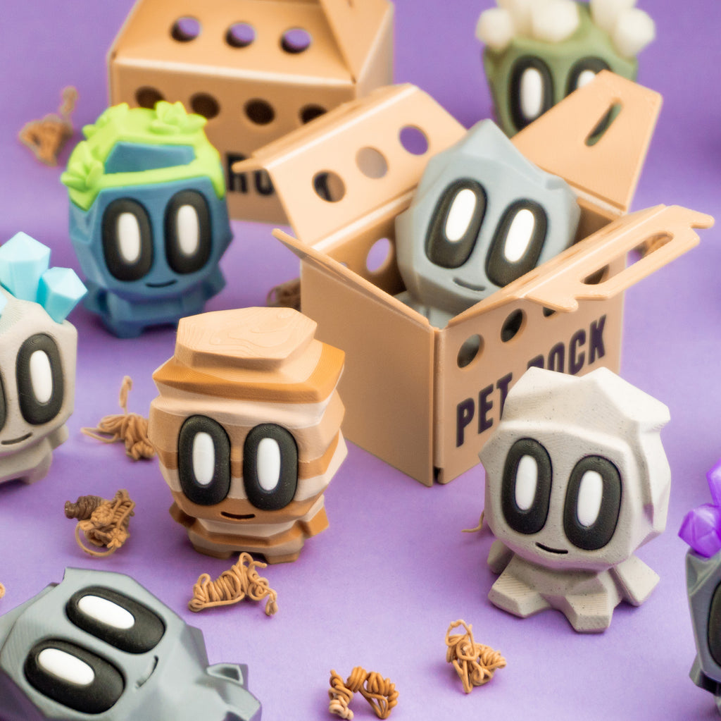 Blob Lab Crystal Rock – Collectible 3D Printed Desk Buddy