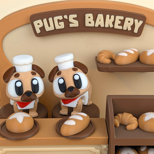 Dog Bakery Display Set – A Home for Your Desk Companions