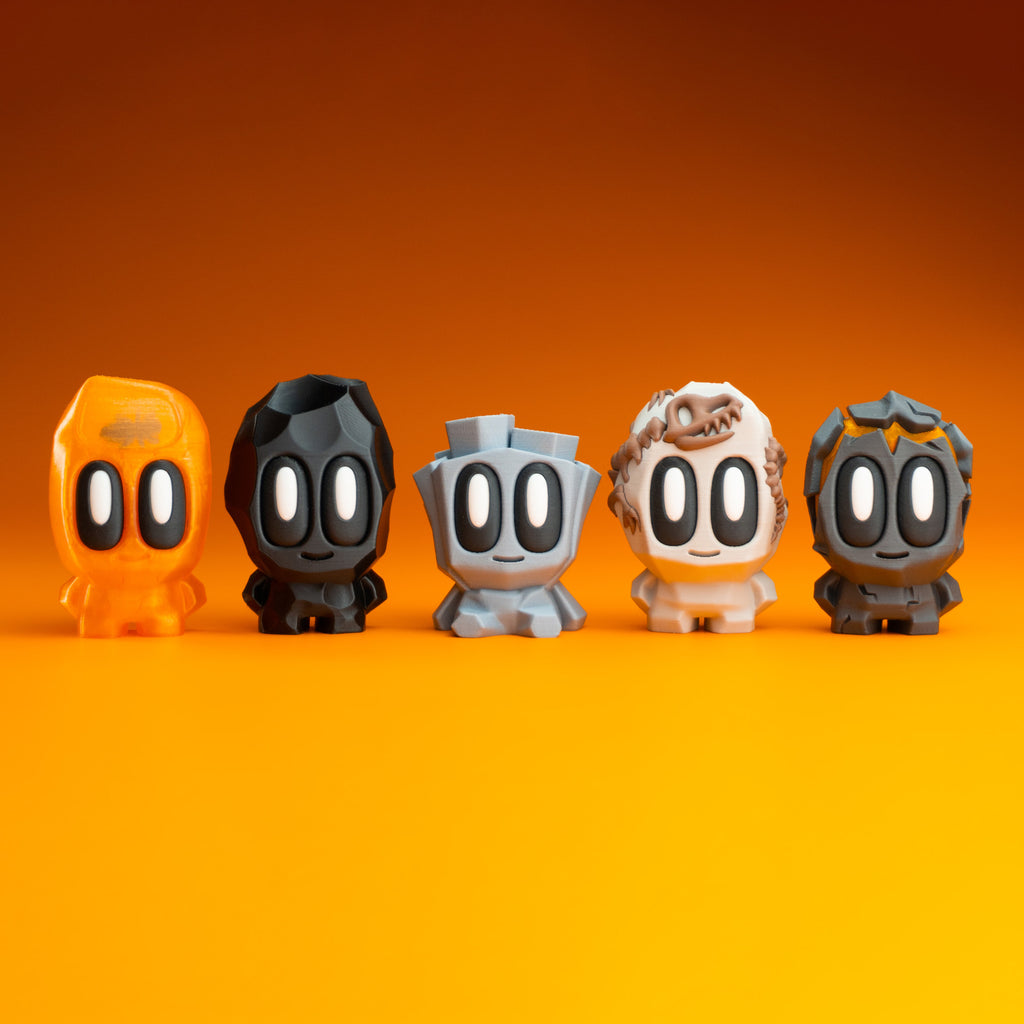Blob Lab Flint the Rock – Collectible 3D Printed Desk Buddy