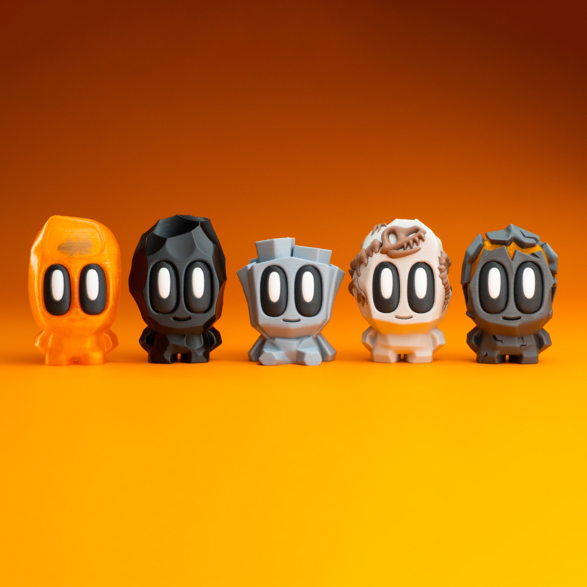 Blob Lab Flint the Rock – Collectible 3D Printed Desk Buddy