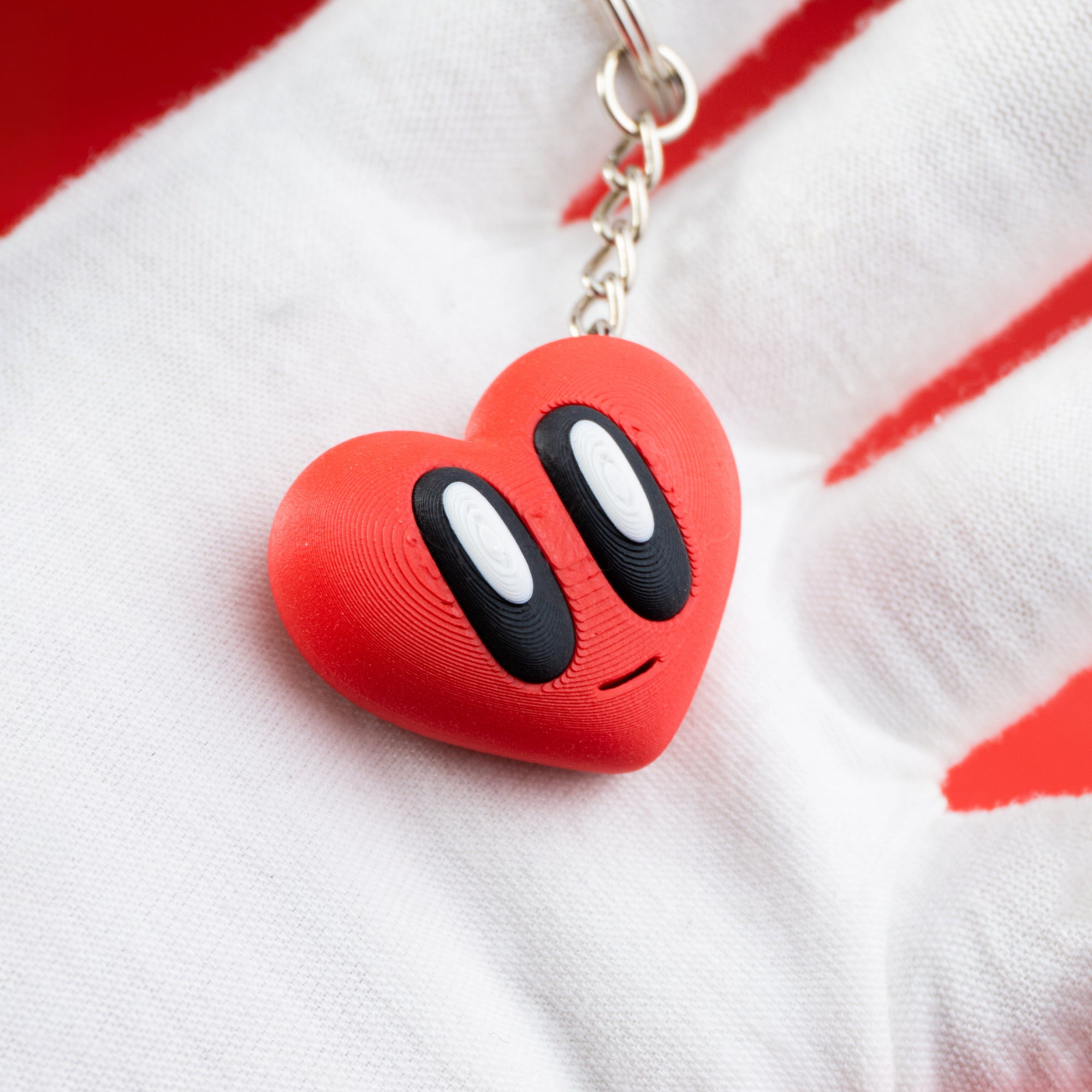 Blob Lab Love Keyring – Collectible 3D Printed Key Ring