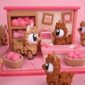 Wool Shop Display Set – A Home for Your Desk Companions
