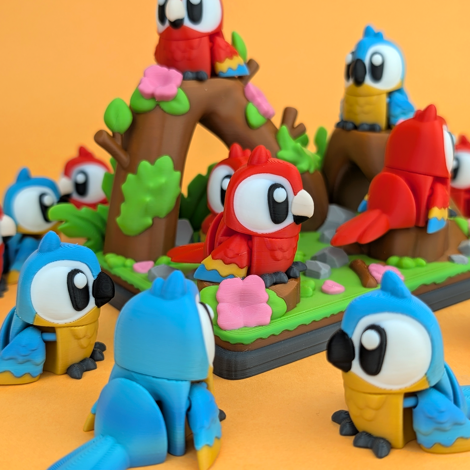 Flexi Macaw – Articulated 3D‑Printed Animal Friend