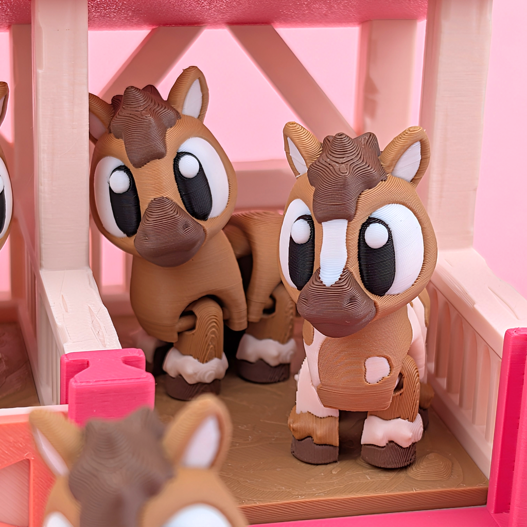 Stables Display Set – A Home for Your Desk Companions