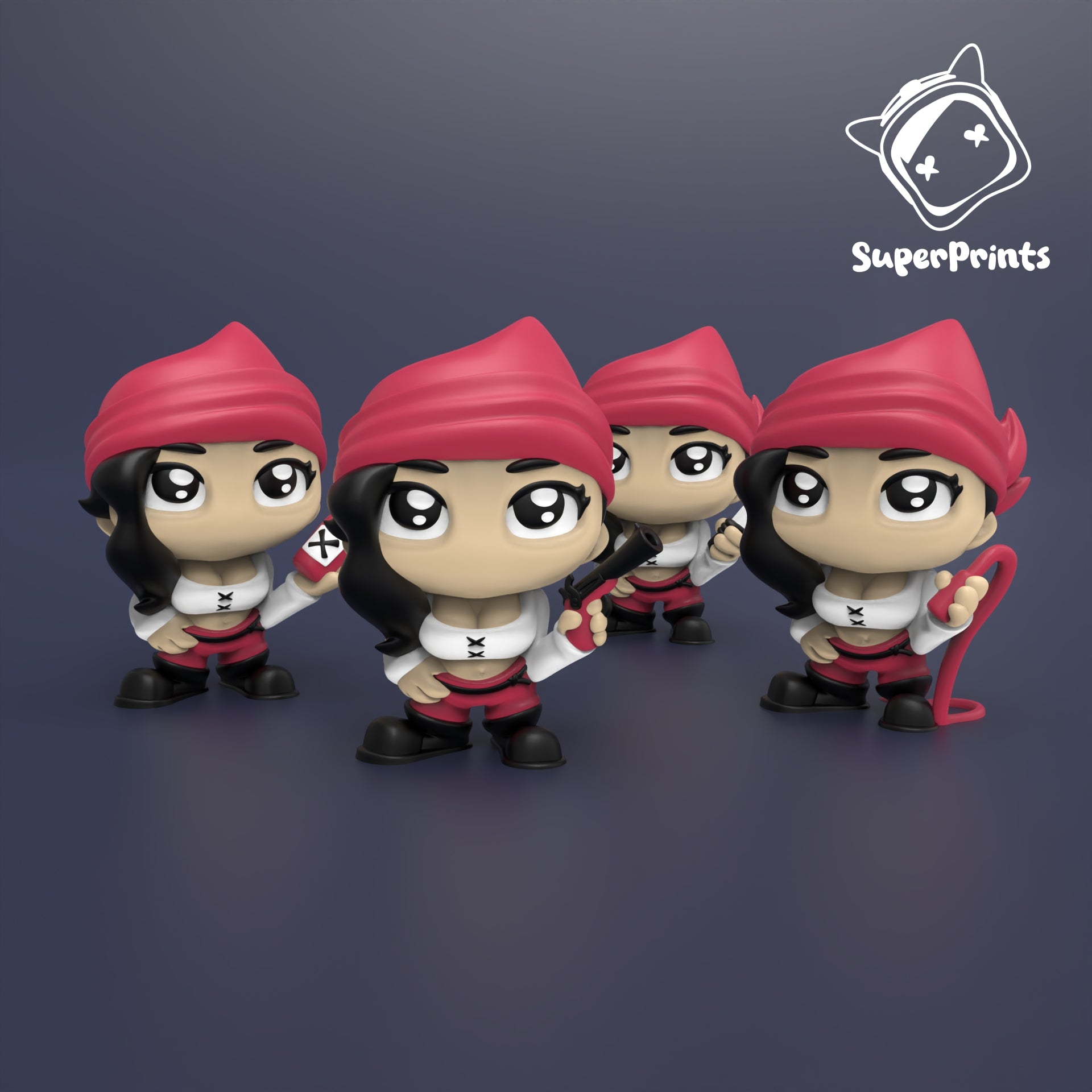 Pirate Barmaid – Collectible 3D Printed Dungeon & Dragons Inspired Characters