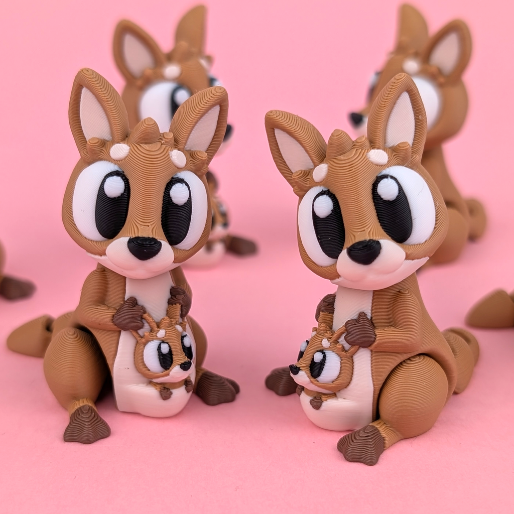 Flexi Kangaroo – Articulated 3D‑Printed Animal Friend