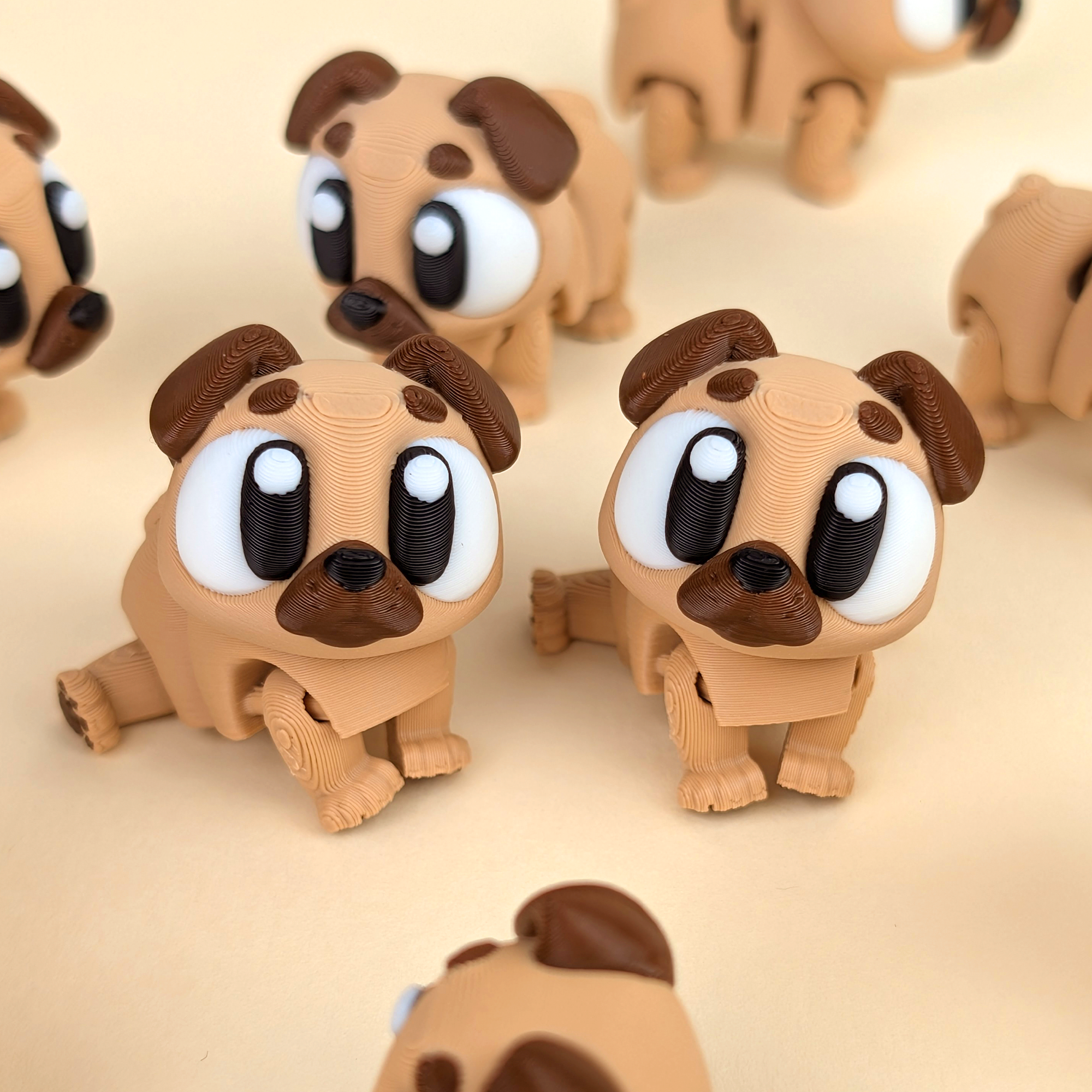 Flexi Pug – Articulated 3D‑Printed Animal Friend