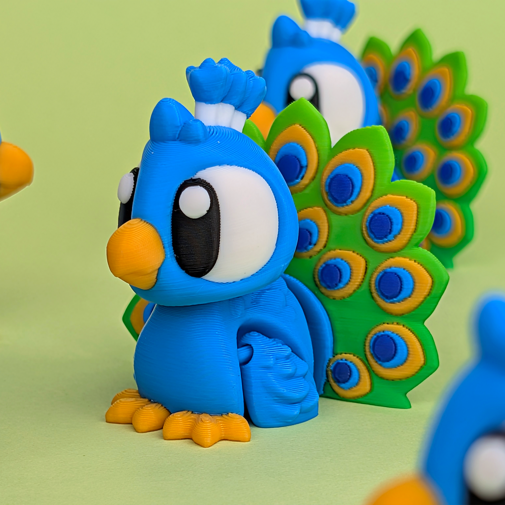 Flexi Peacock – Articulated 3D‑Printed Animal Friend