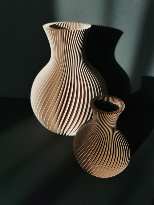 3D Printed Swirl Vase