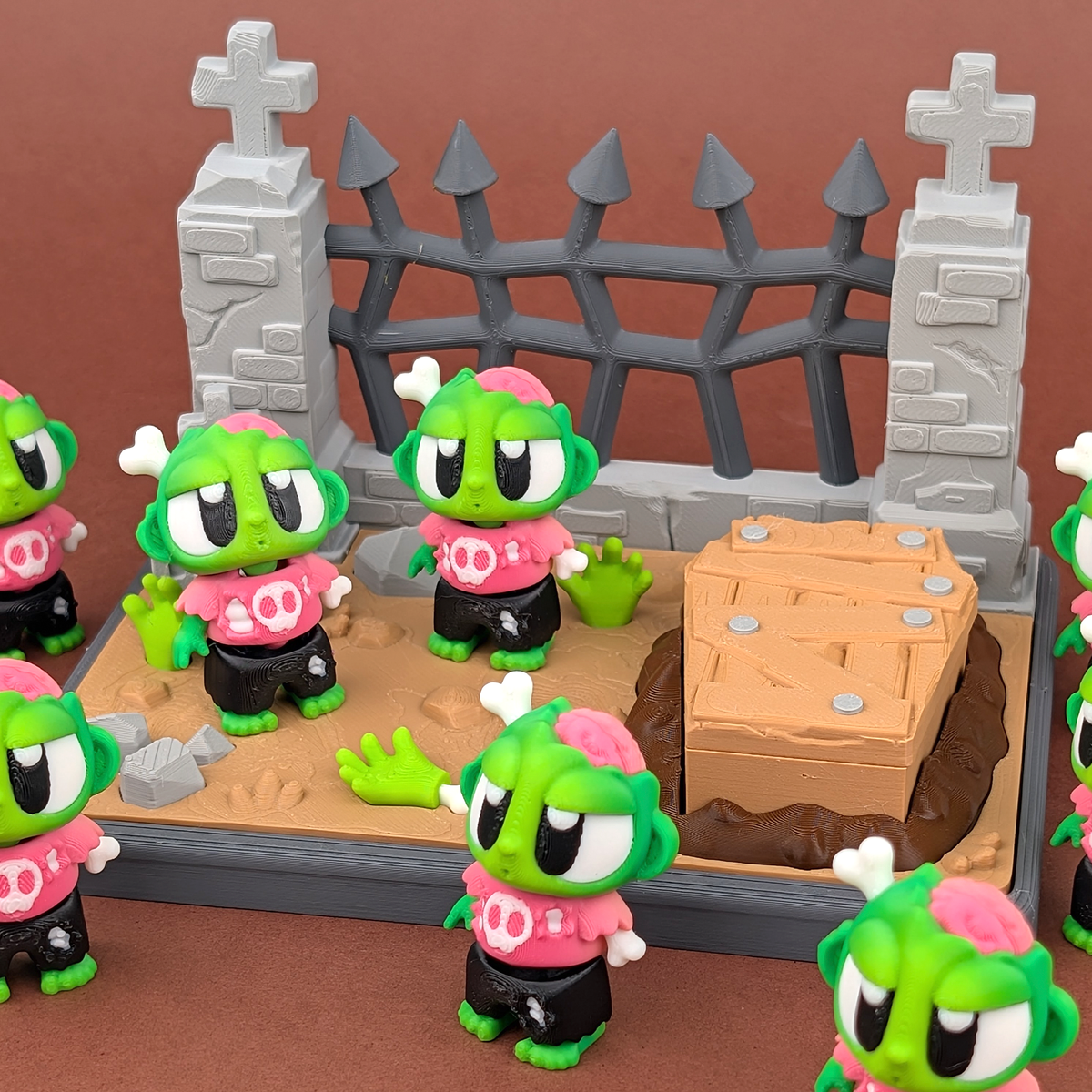 Graveyard Display Set – A Home for Your Spooky Companions