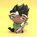 Halfling Bard – Collectible 3D Printed Dungeon & Dragons Inspired Characters