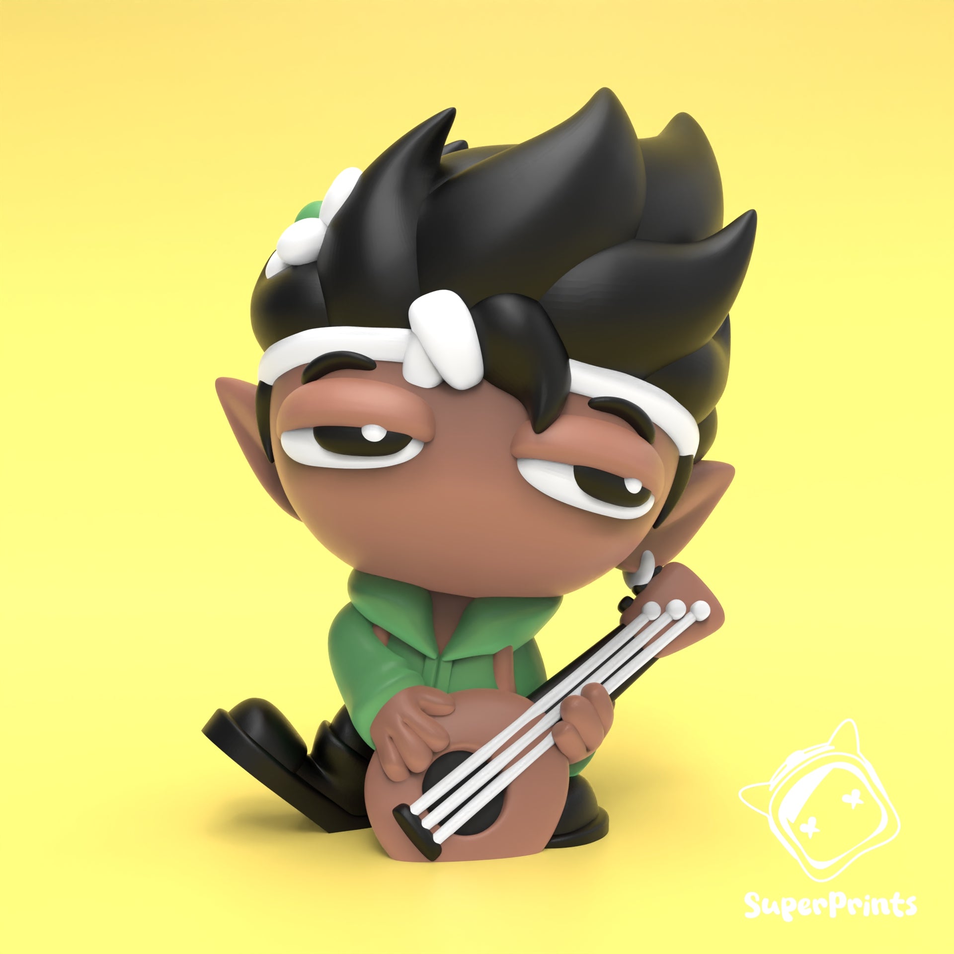 Halfling Bard – Collectible 3D Printed Dungeon & Dragons Inspired Characters