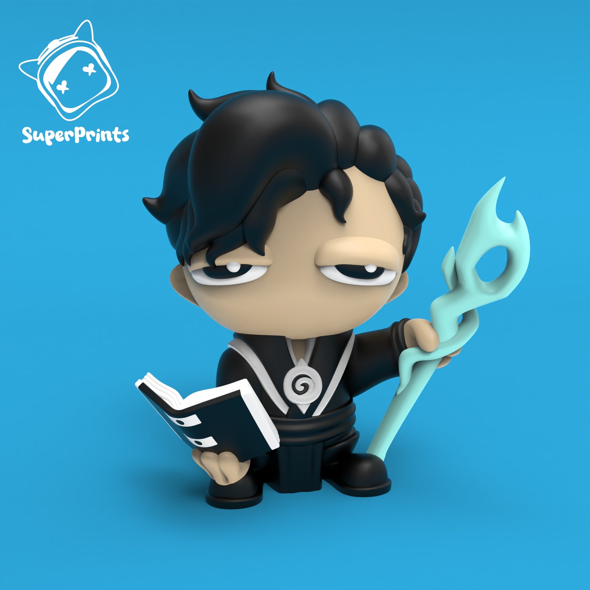 Human Wizard – Collectible 3D Printed Dungeon & Dragons Inspired Characters