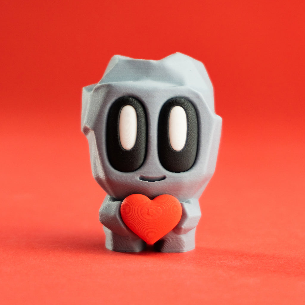 Blob Lab Love Rock – Collectible 3D Printed Desk Buddy