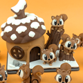 Squirrel House Display Set – A Home for Your Desk Companions