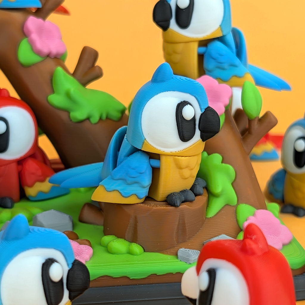 Flexi Macaw – Articulated 3D‑Printed Animal Friend