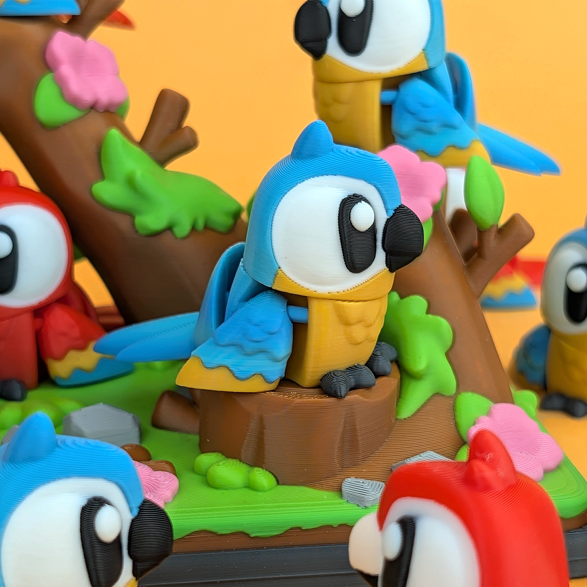 Flexi Macaw – Articulated 3D‑Printed Animal Friend