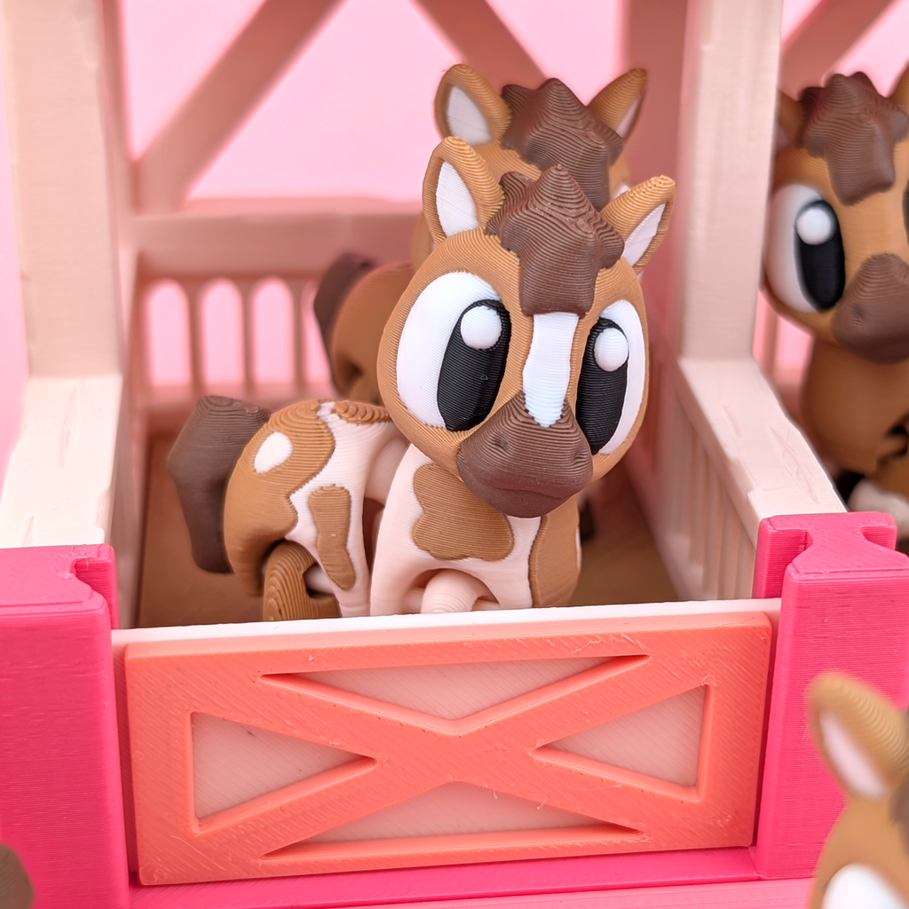 Stables Display Set – A Home for Your Desk Companions