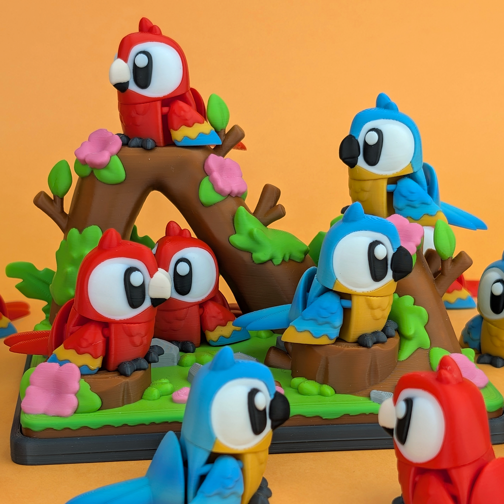 Flexi Macaw – Articulated 3D‑Printed Animal Friend