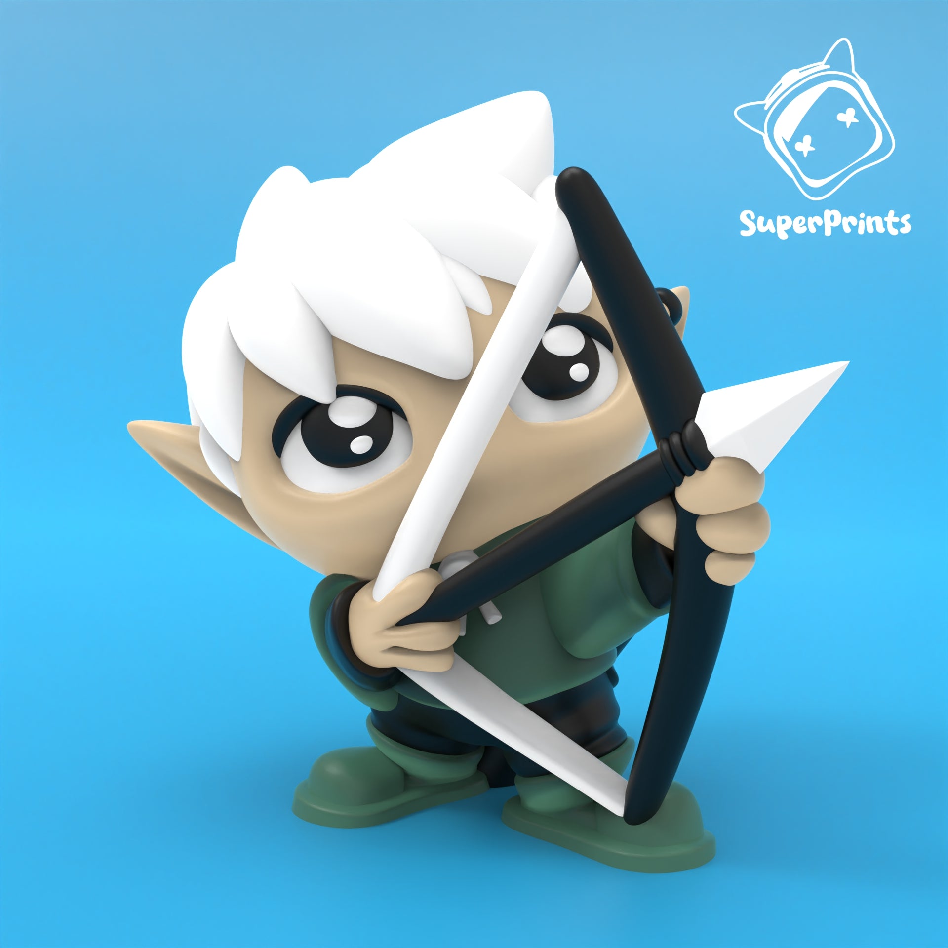 Elf Ranger – Collectible 3D Printed Dungeon & Dragons Inspired Characters
