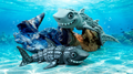 Flexi Tattooed Shark – Articulated 3D‑Printed Sea Life Friend